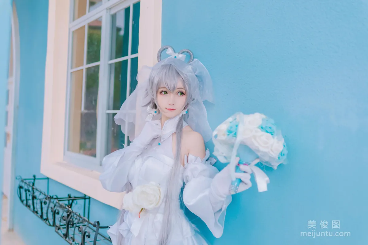 [美女Coser] yui金魚 《洛天依婚紗》 寫真集 6