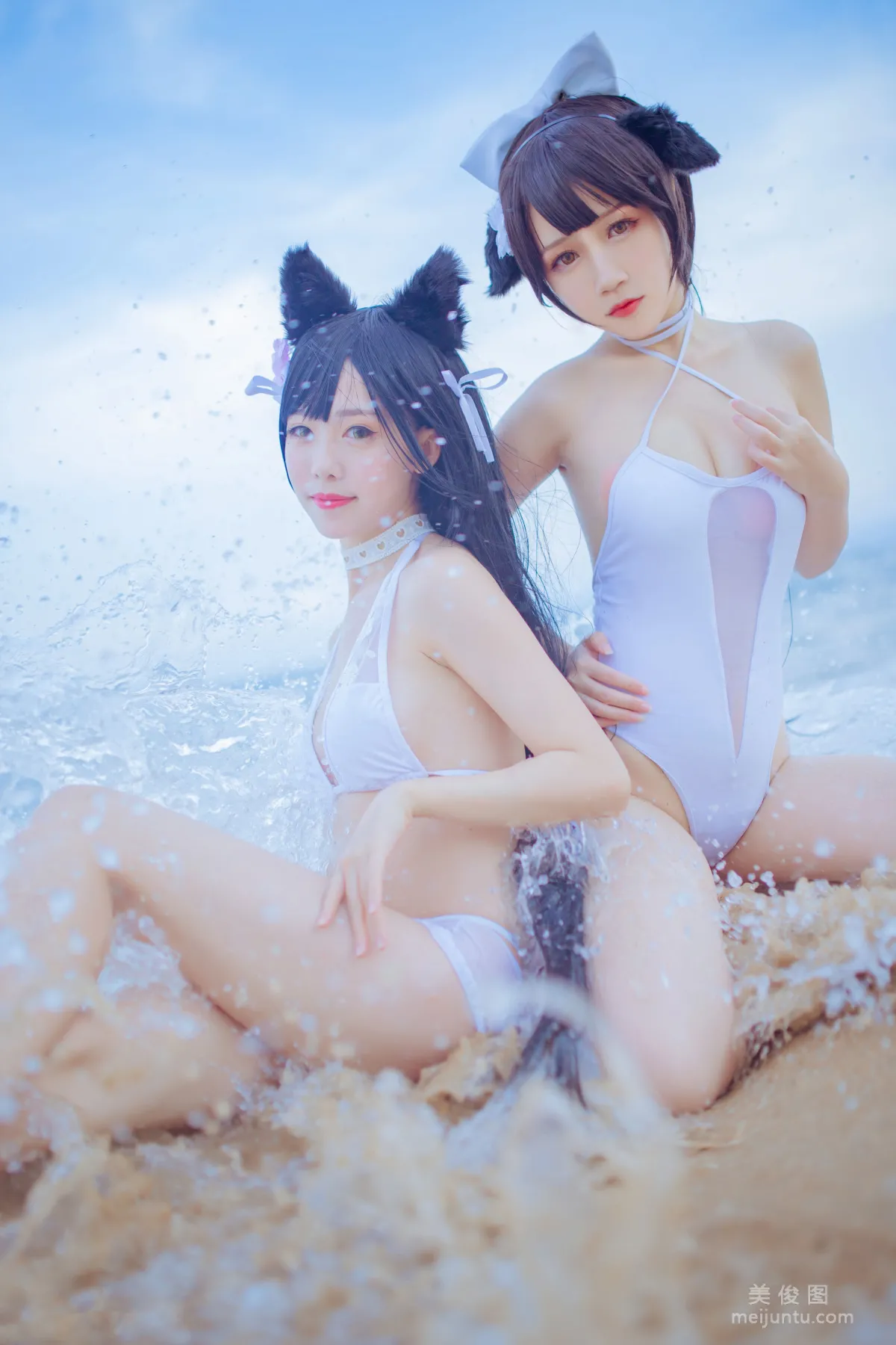 抖娘-利世×不呆貓 《獒犬海邊泳裝》 寫真集 31
