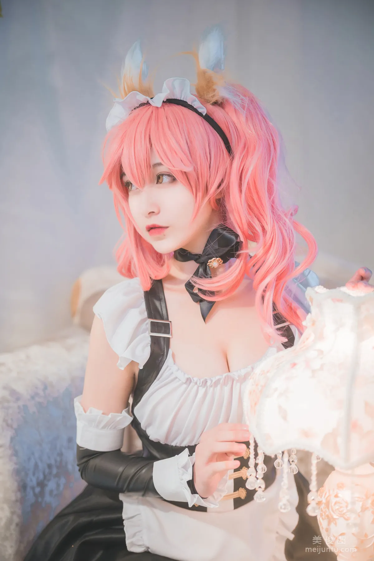 美女Coser鐵闆燒鬼舞w 《玉藻前女仆》 寫真集 8