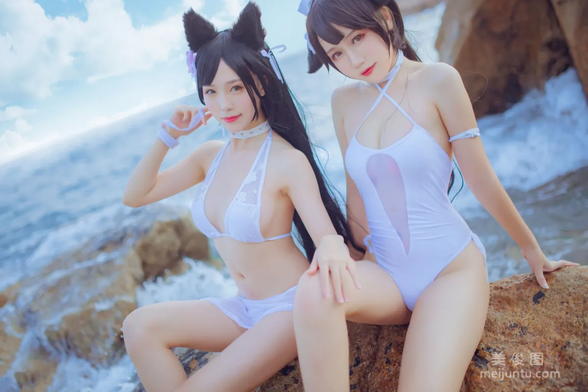 抖娘-利世×不呆貓 《獒犬海邊泳裝》 寫真集 14