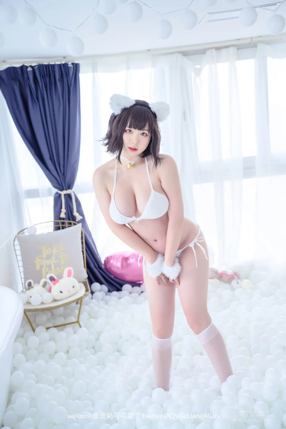 [美女Coser] 皮皮奶可可爱了啦 《白猫》 写真集1
