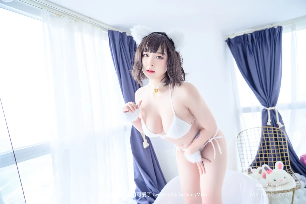 [美女Coser] 皮皮奶可可愛了啦 《白貓》 寫真集 10