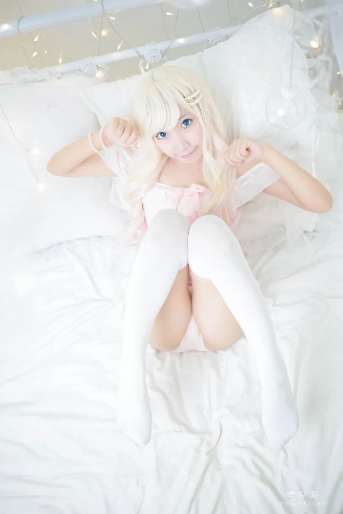 Coser蜜嘟喵 《粉色泳衣》 写真集22