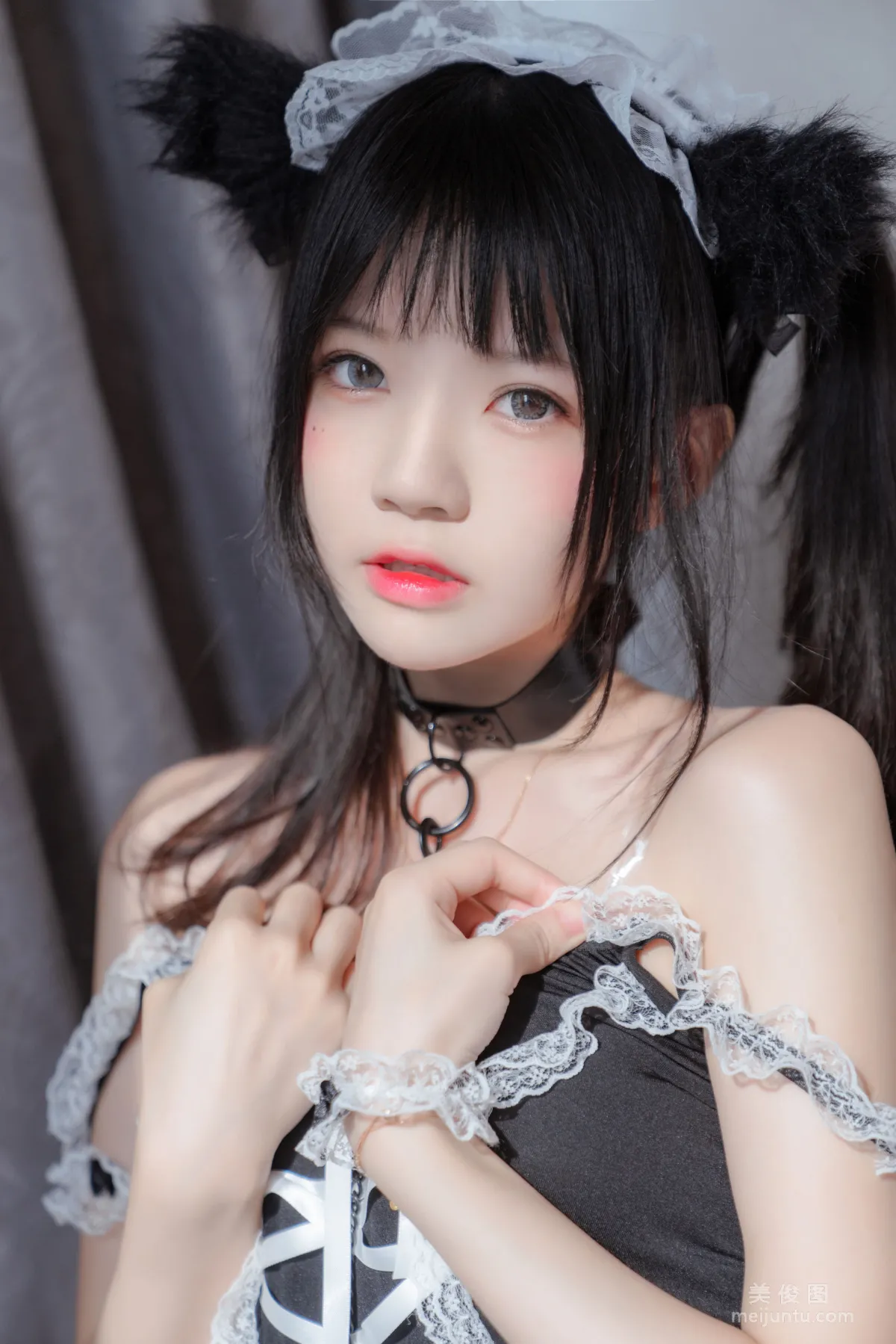 [美女Coser] 桜桃喵 《黑猫妹抖》 写真集15