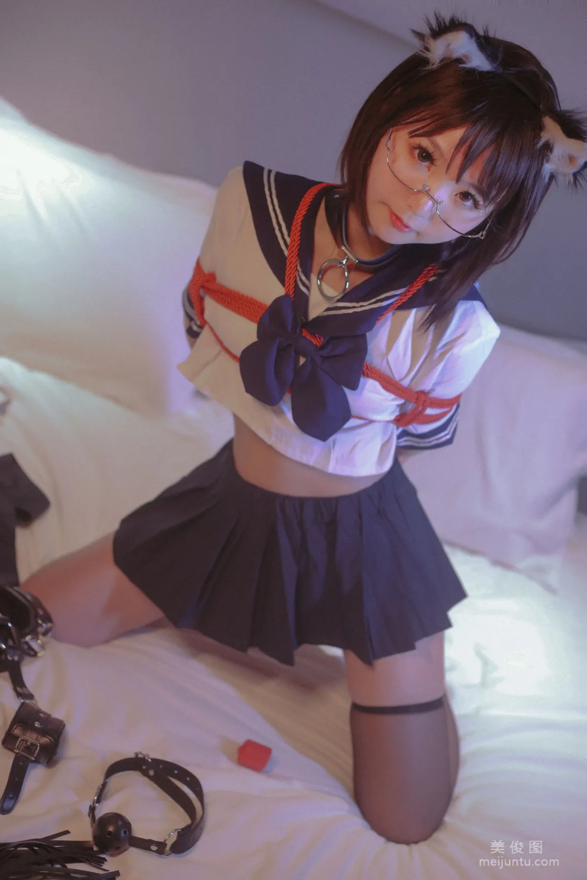 [美女Coser] 是青水 《貓耳調教》 寫真集 7