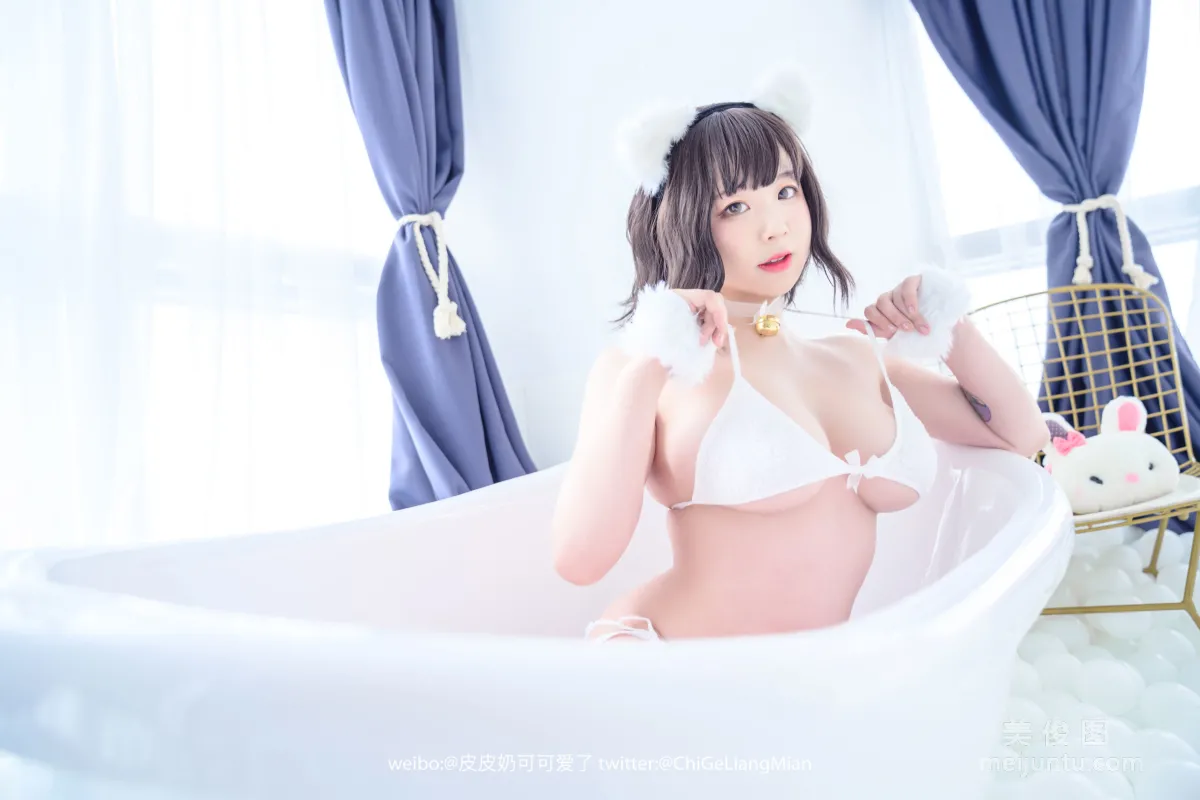 [美女Coser] 皮皮奶可可愛了啦 《白貓》 寫真集 19