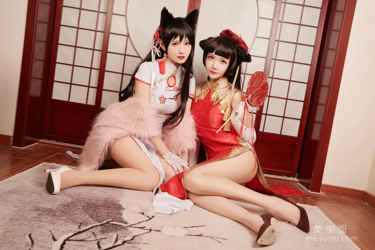 源紗希喵喵喵&amp;Meiyi_燭墨 《犬獒旗袍》 寫真集 6