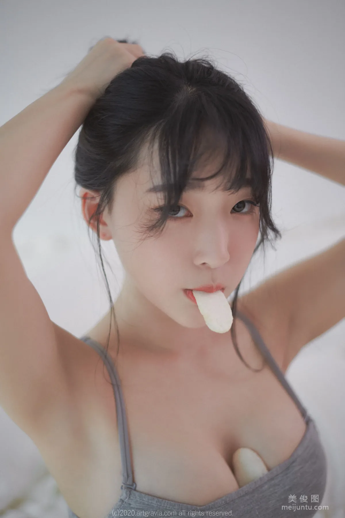 姜仁卿 《巨乳吊帶背心少女》 [ARTGRAVIA] VOL.161 寫真集 48