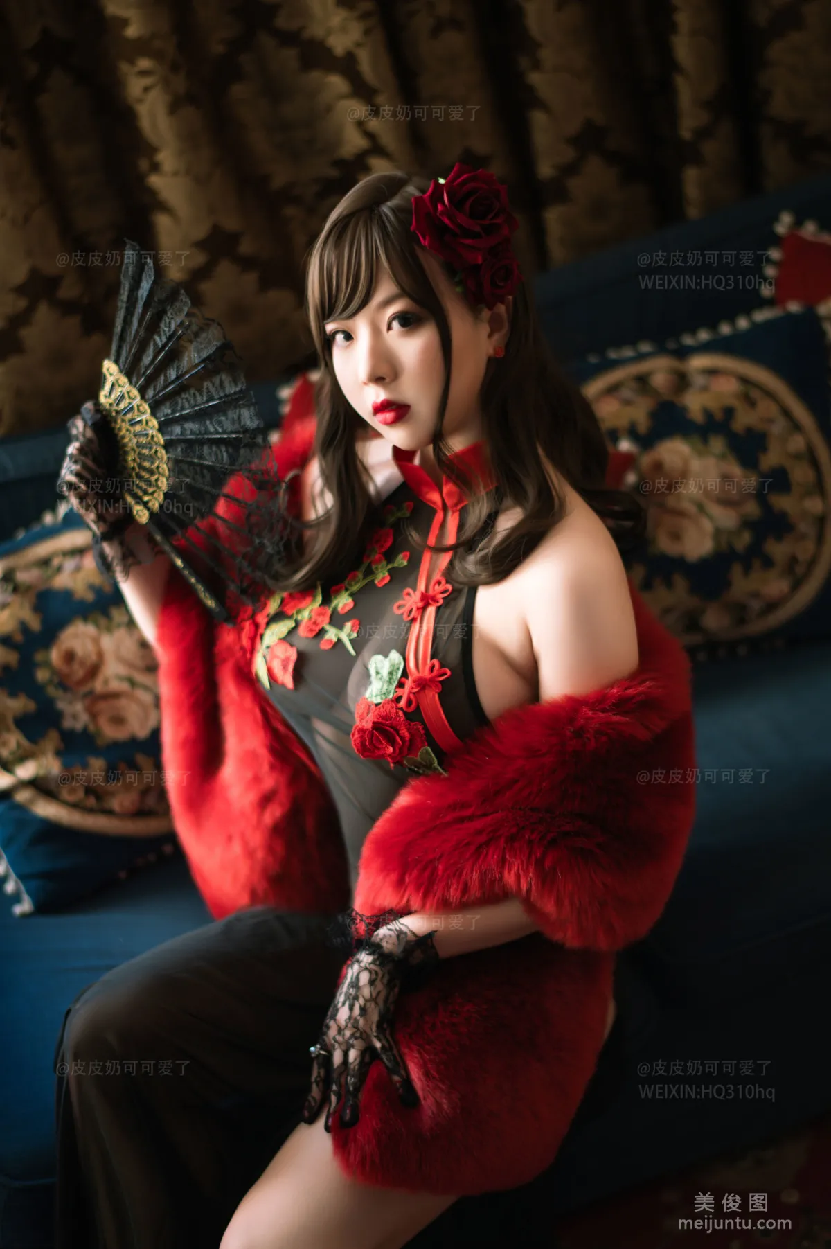 [美女Coser] 皮皮奶可可爱了啦 《玫瑰》 写真集2