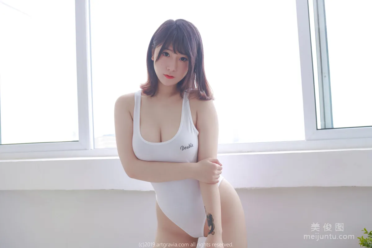 猫九酱Sakura 《高叉连体衣&齐逼小短裙》 [ARTGRAVIA] 写真集8