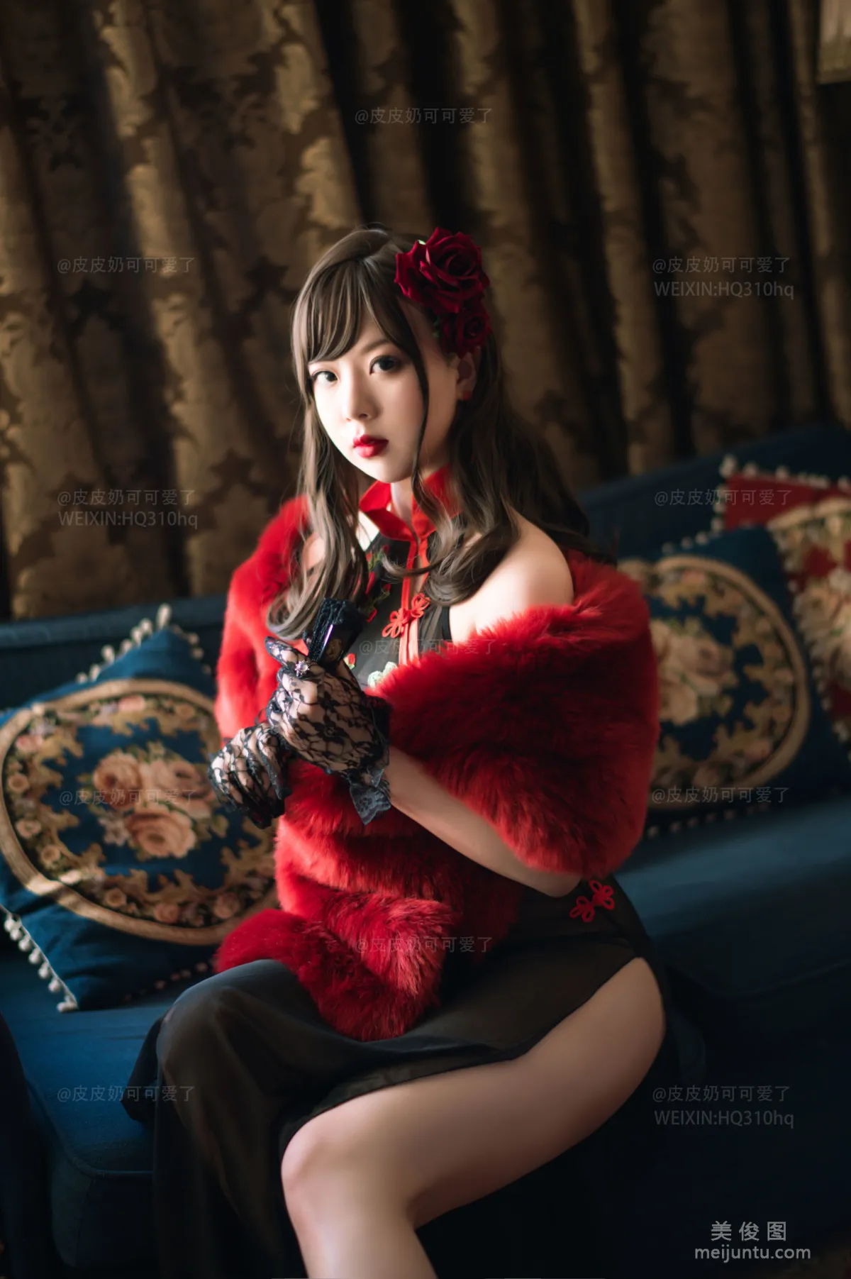 [美女Coser] 皮皮奶可可爱了啦 《玫瑰》 写真集1