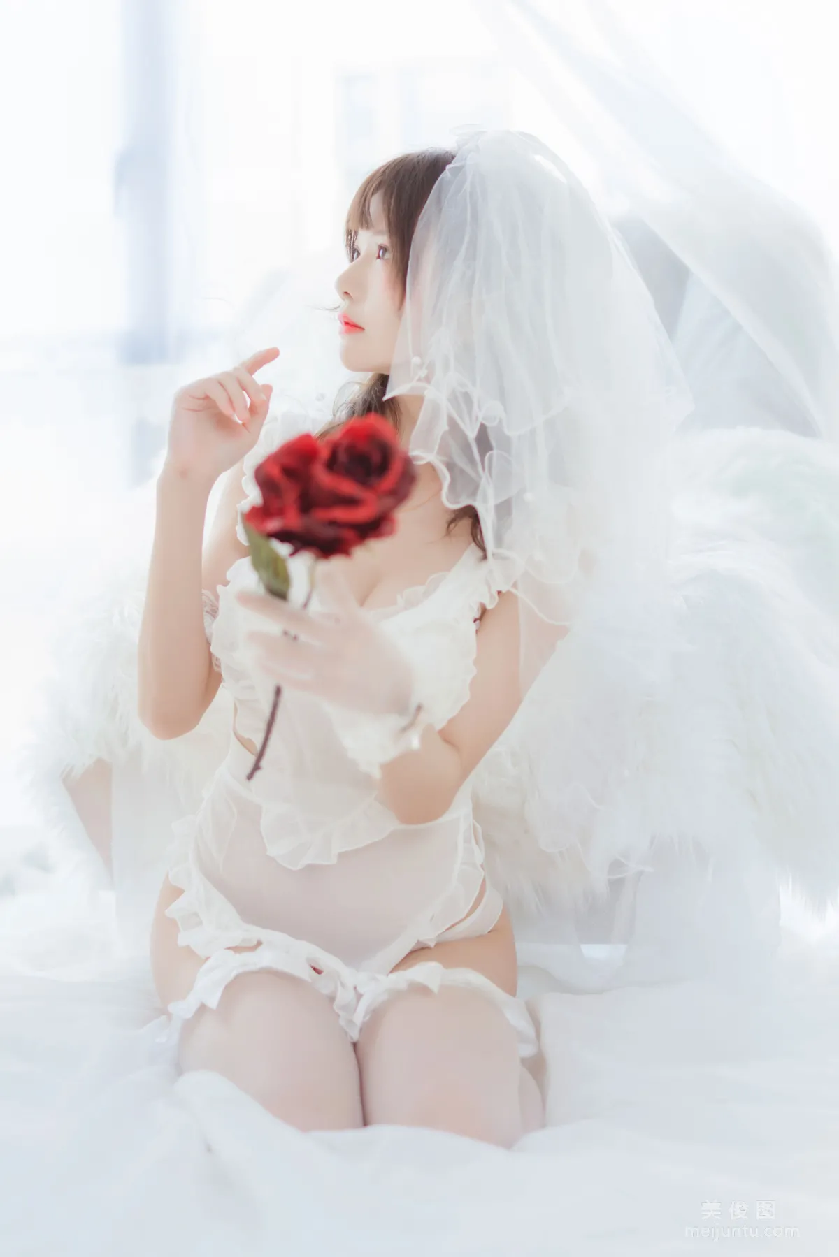 [美女Coser] 桜桃喵 《轻纱01》 写真集4