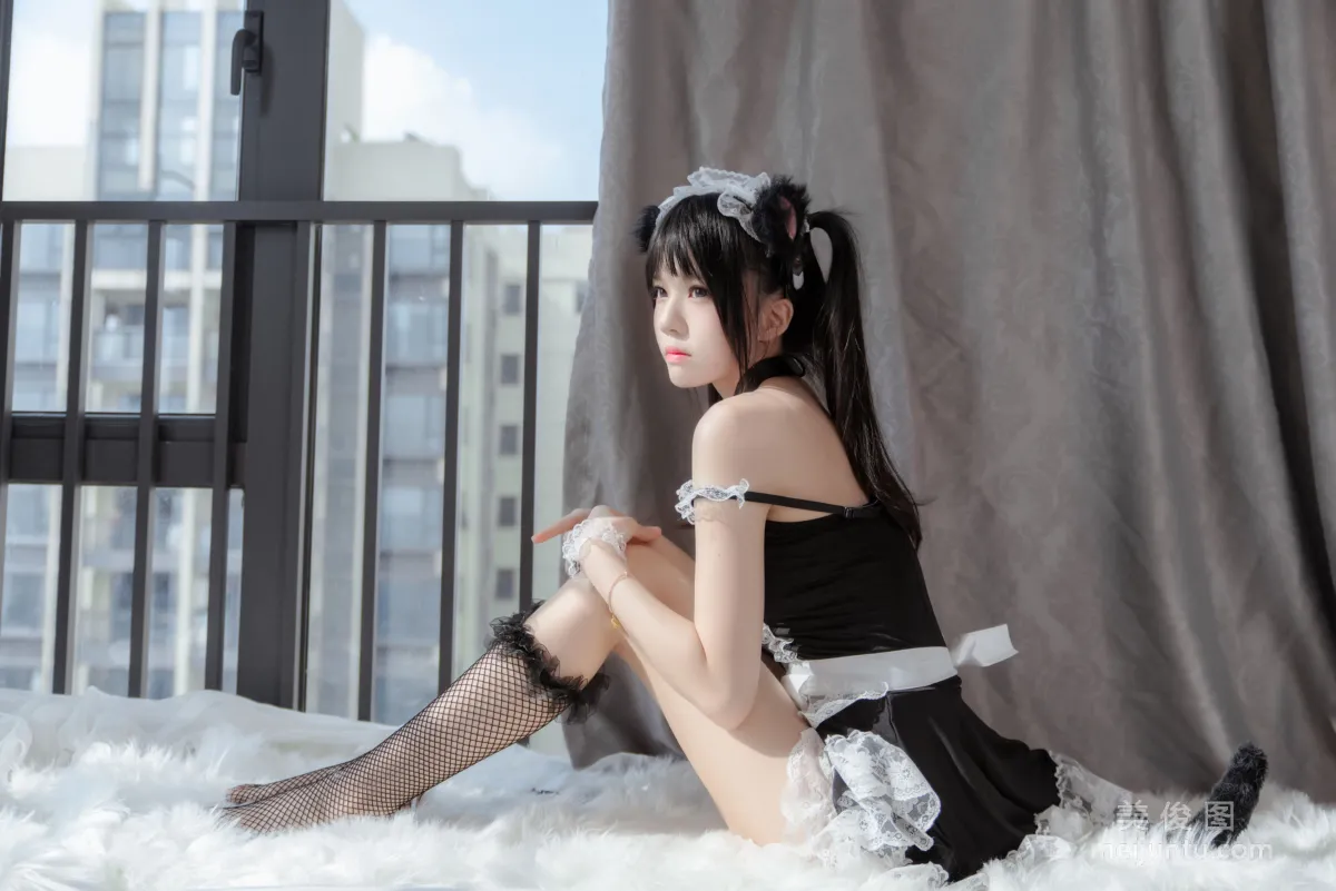 [美女Coser] 桜桃喵 《黑貓妹抖》 寫真集 66