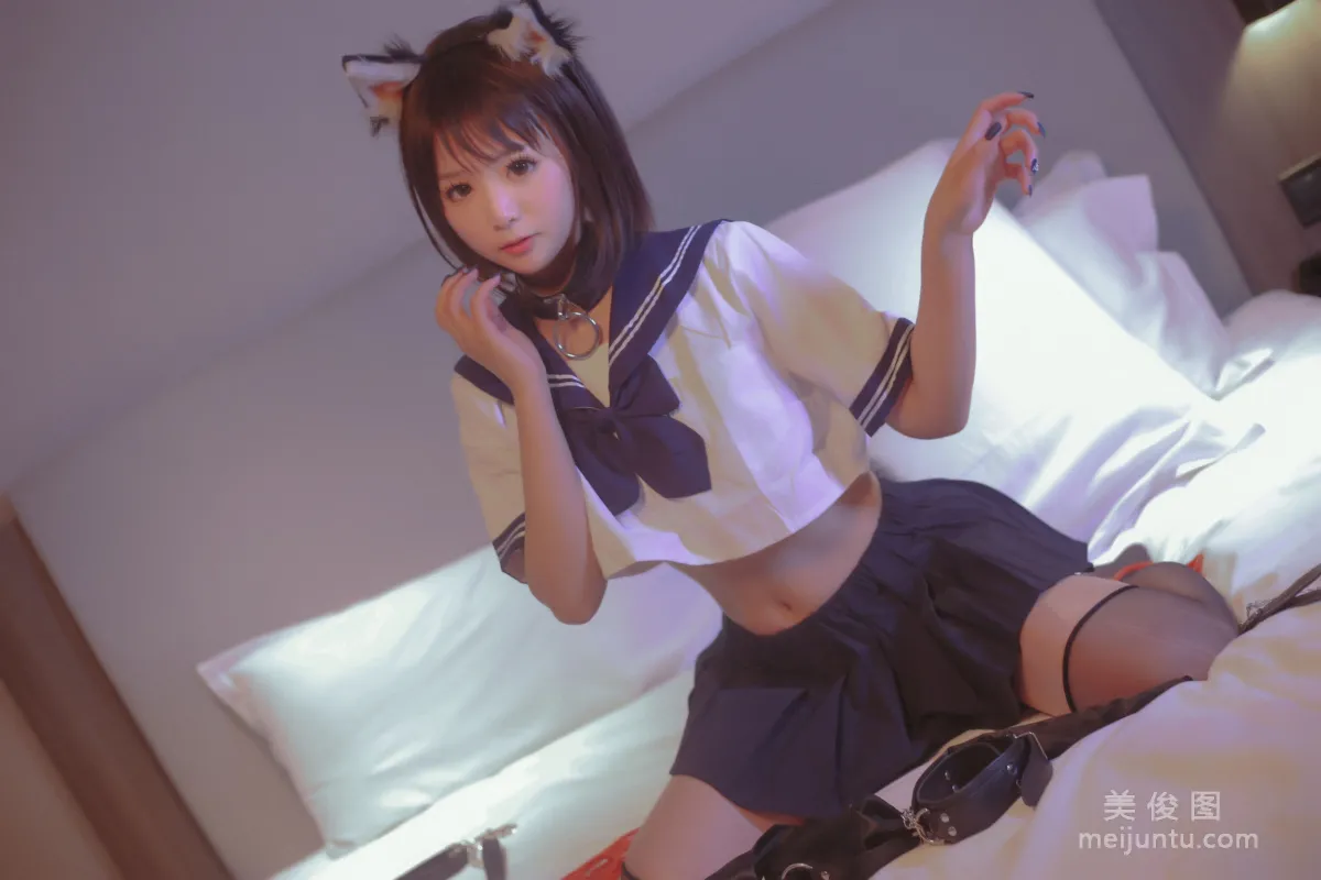 [美女Coser] 是青水 《貓耳調教》 寫真集 27