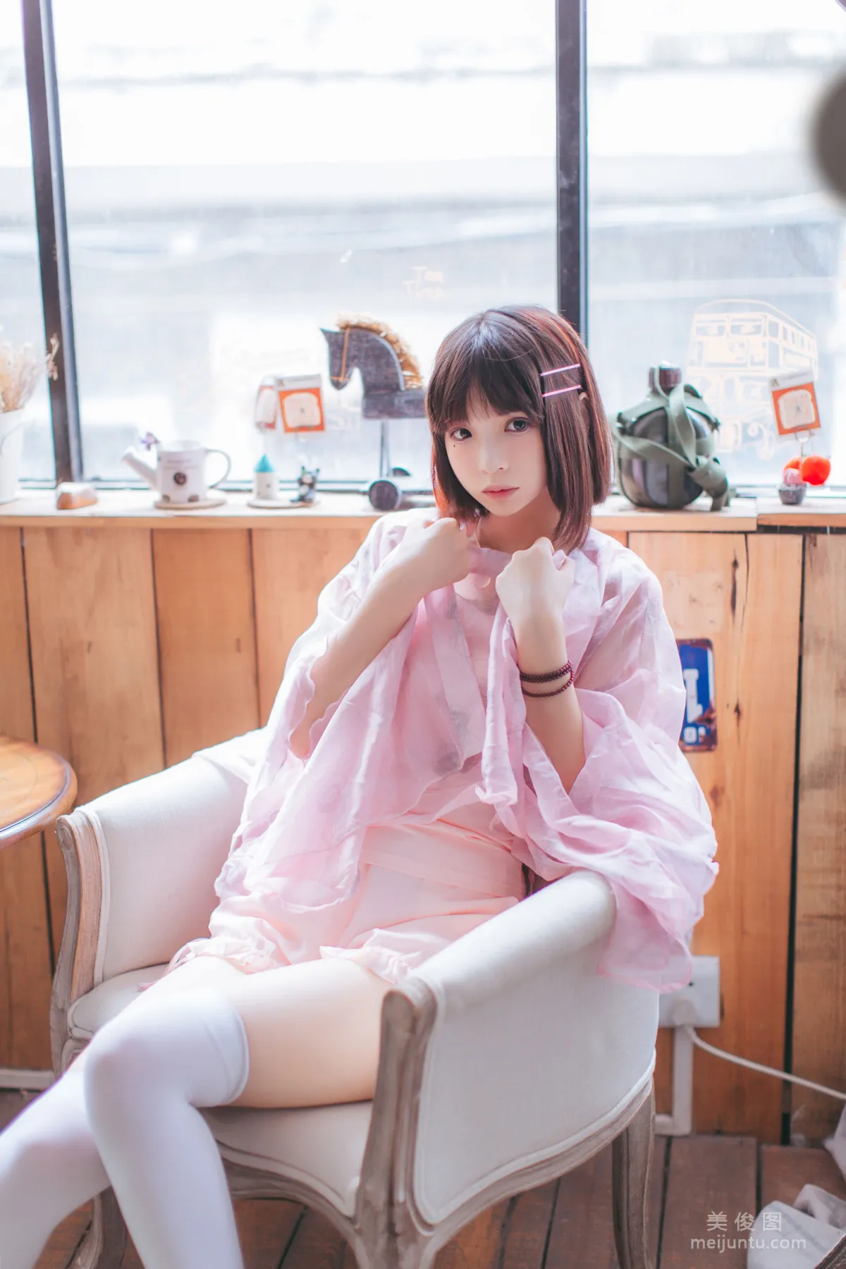 [美女Coser] 疯猫ss 《粉红日常》 写真集5