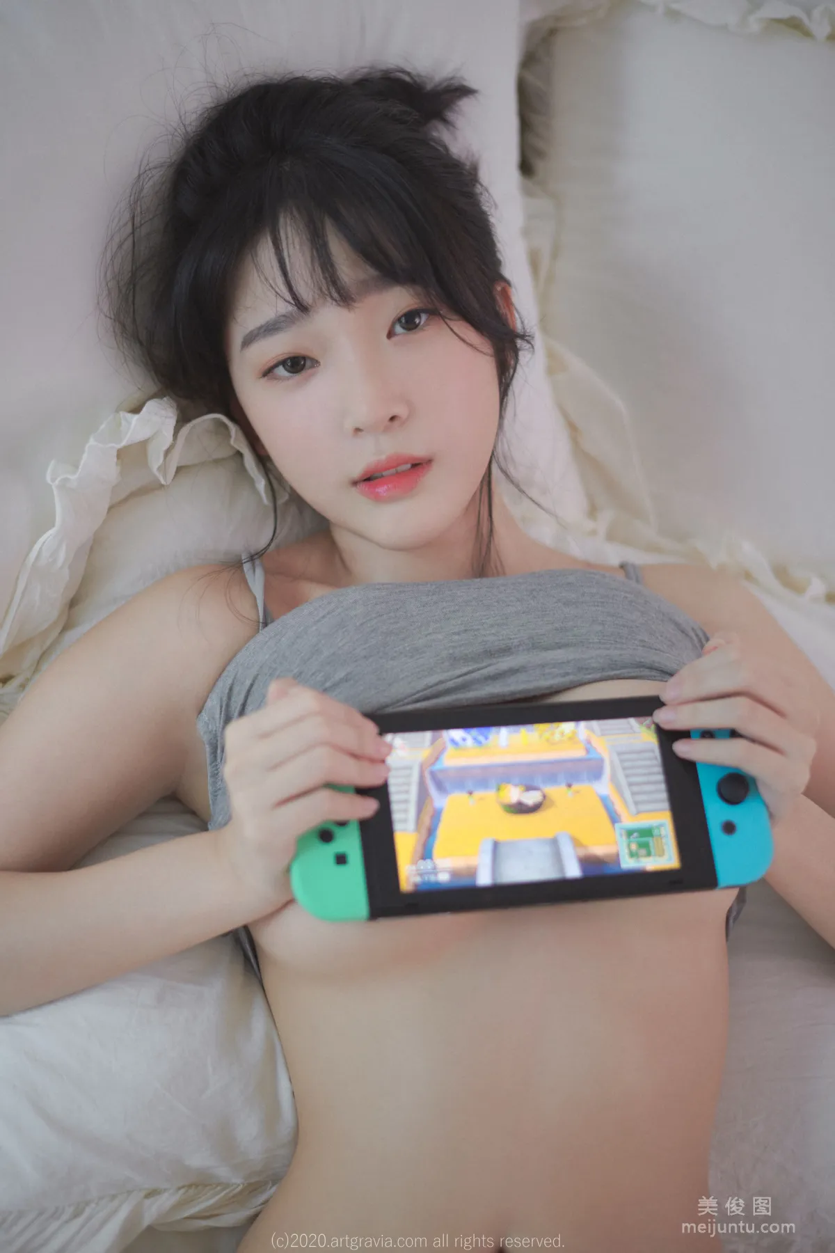 姜仁卿 《巨乳吊帶背心少女》 [ARTGRAVIA] VOL.161 寫真集 54