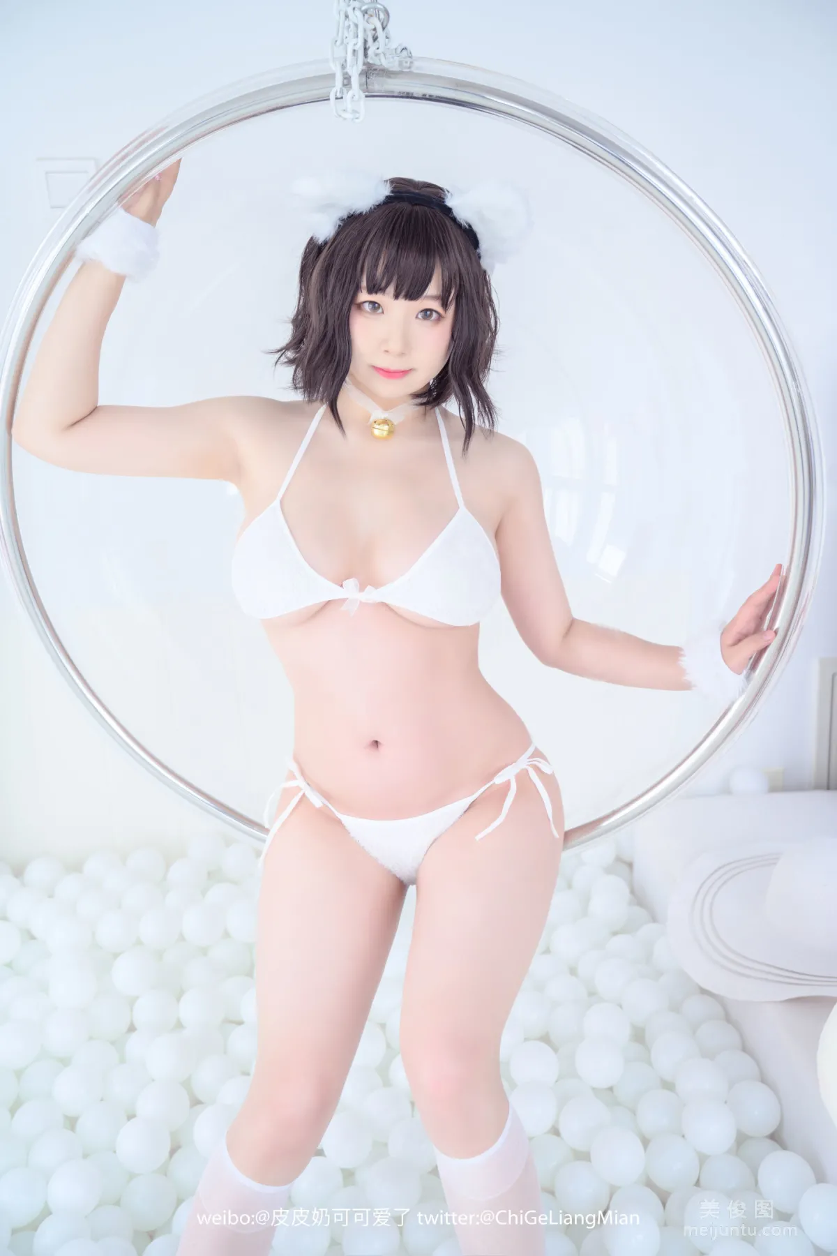 [美女Coser] 皮皮奶可可愛了啦 《白貓》 寫真集 24