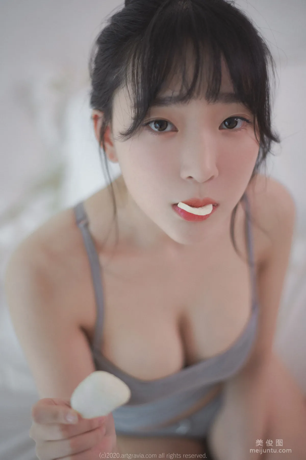姜仁卿 《巨乳吊帶背心少女》 [ARTGRAVIA] VOL.161 寫真集 49