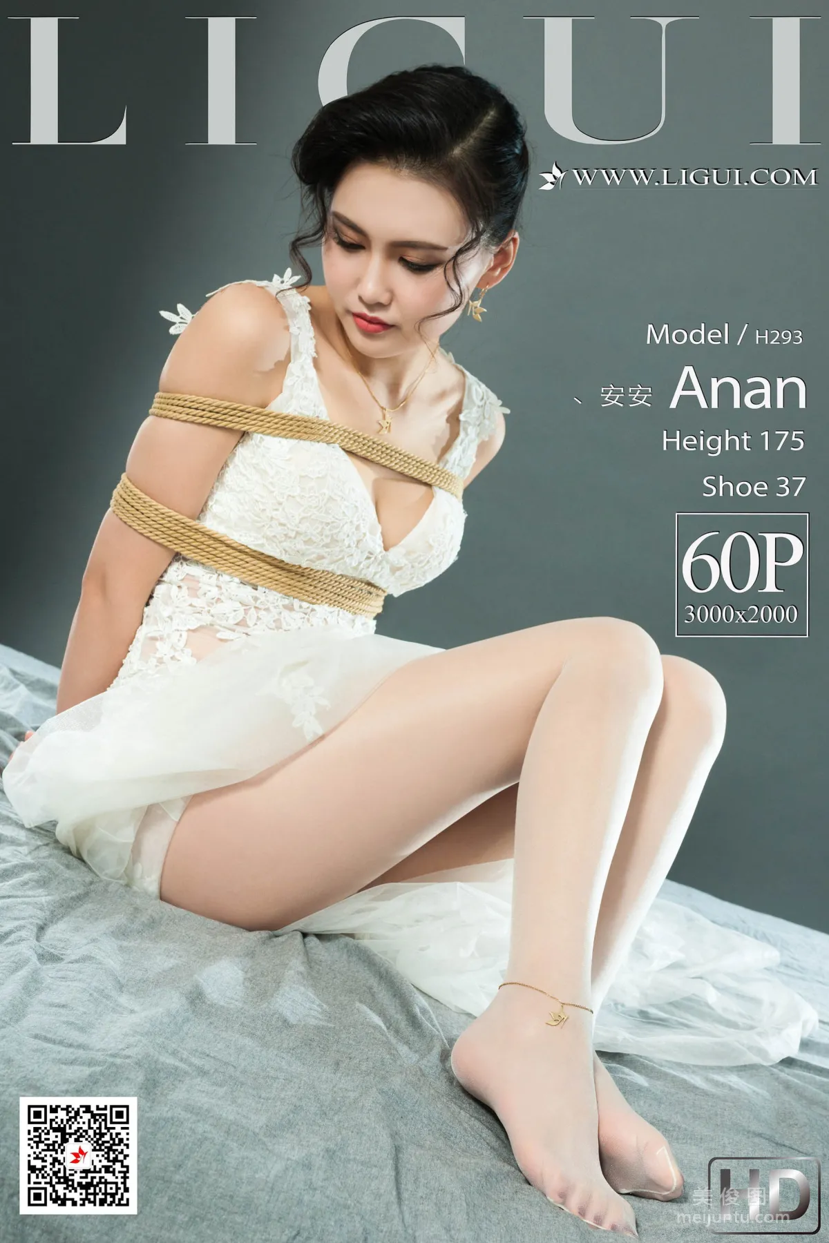[丽柜Ligui] Model 安安 《婚纱美束》 写真集1