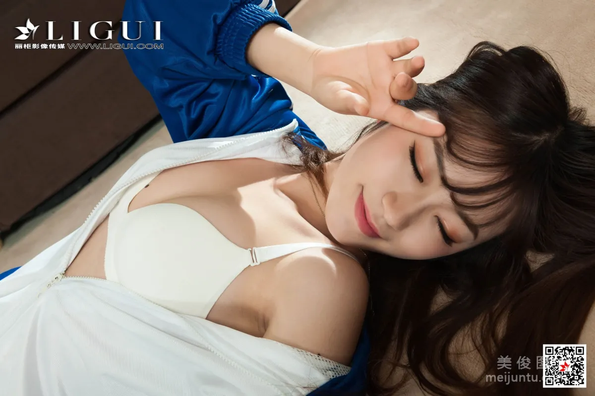 [丽柜Ligui] Model 安娜 《校服丝足》 写真集45