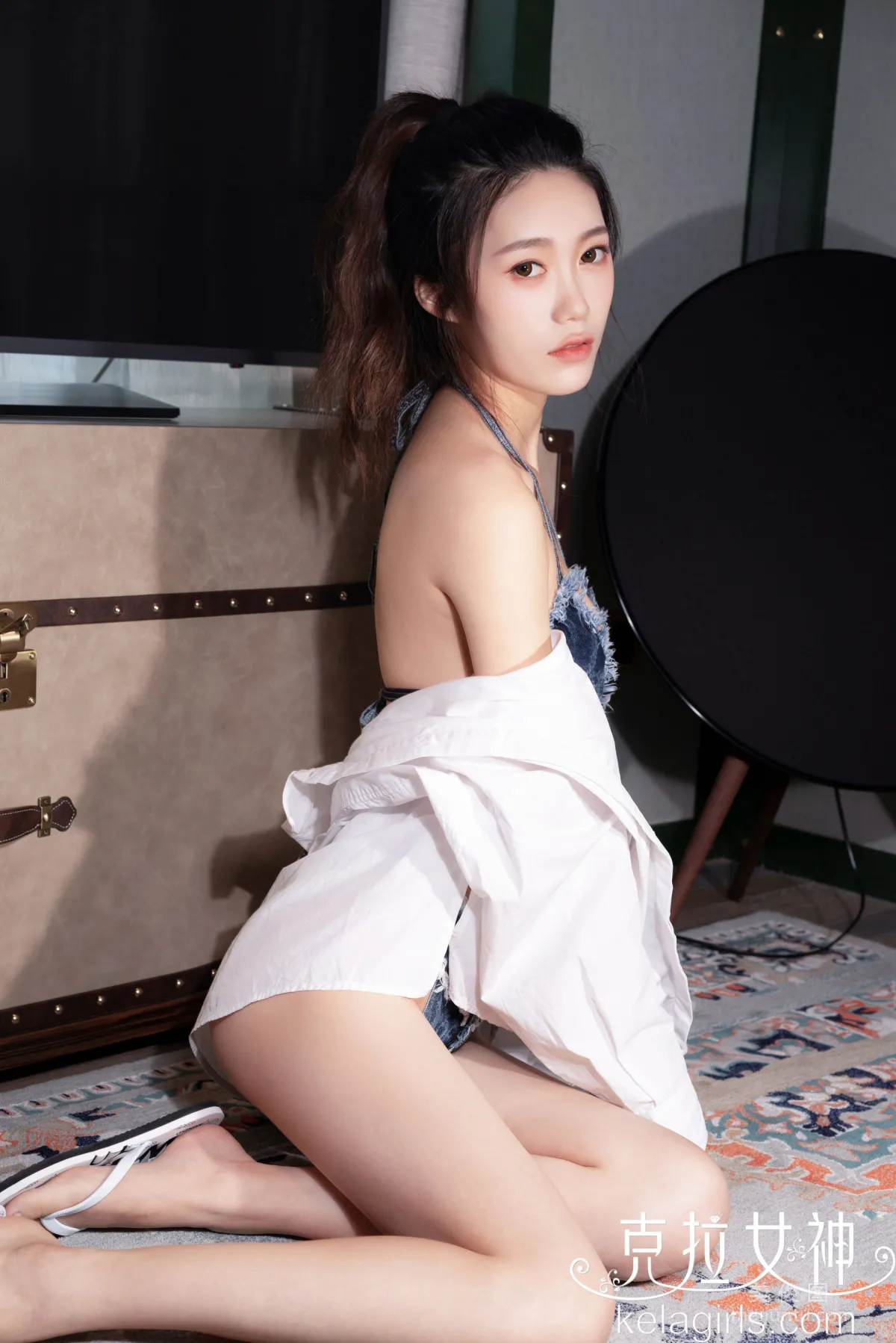 [克拉女神Kelagirls]  西景 《情迷人字拖》 写真集1
