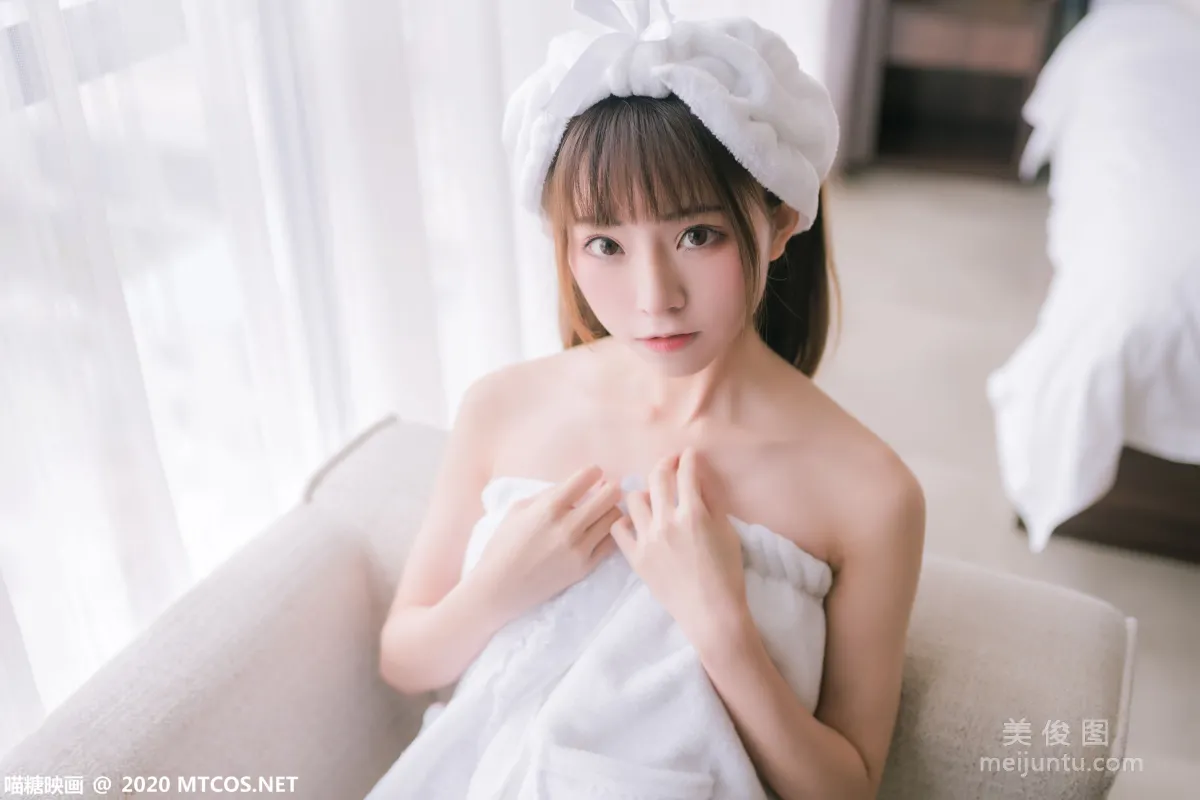 [喵糖映画] VOL.158 《纯白浴巾》 写真集6