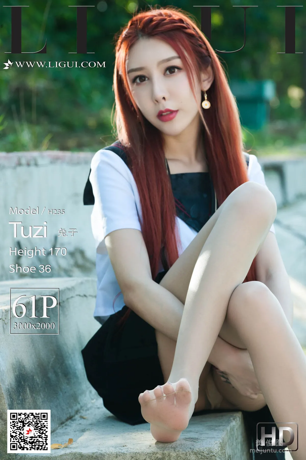 [丽柜Ligui] Model 兔子 《极品校花丝足》 写真集1