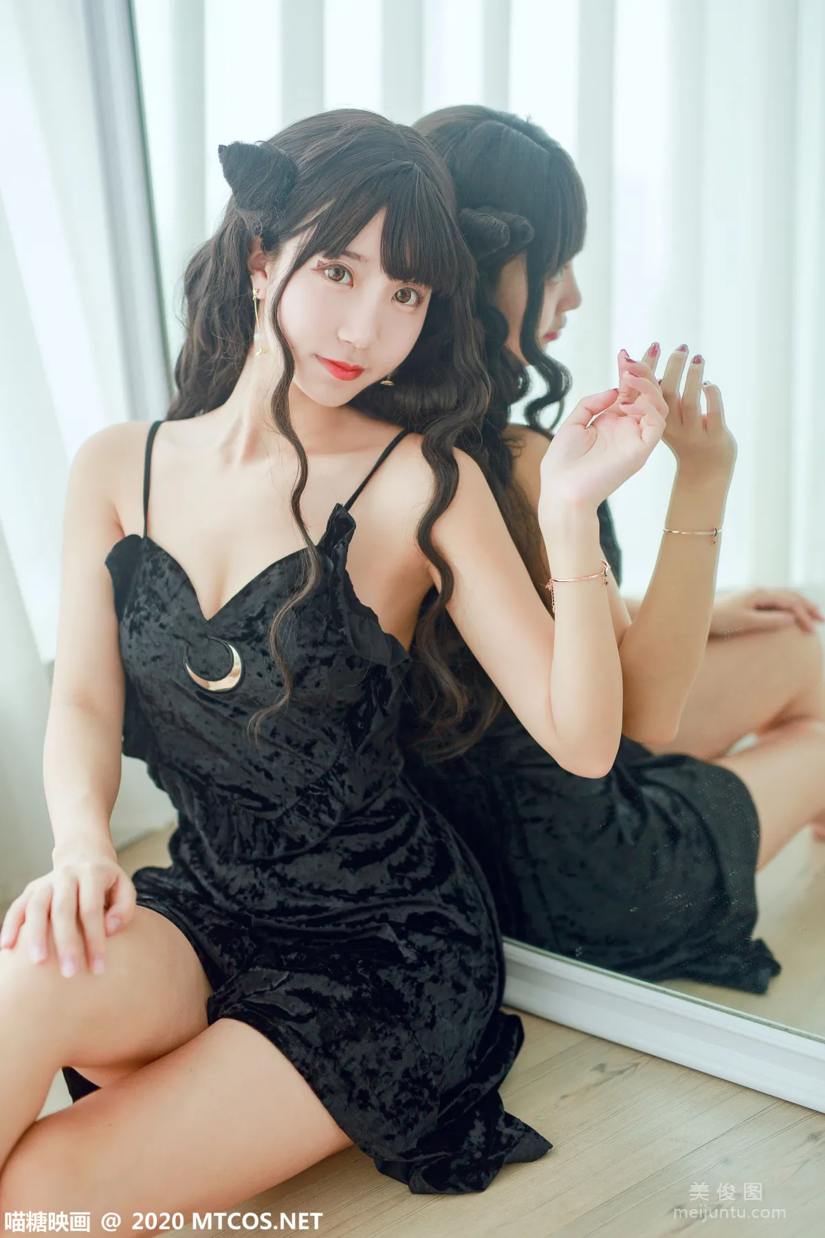 [喵糖映画] VOL.160 《小恶魔黑裙》 写真集12