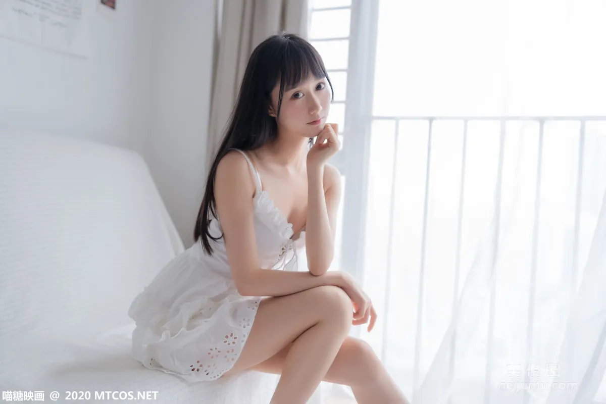 [喵糖映画] VOL.187 《白裙少女》 写真集36