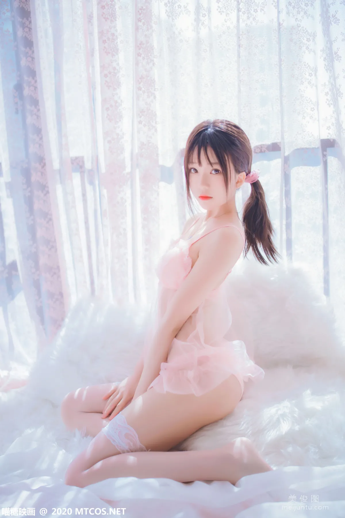 [喵糖映画] VOL.189 《粉系轻纱》 写真集1