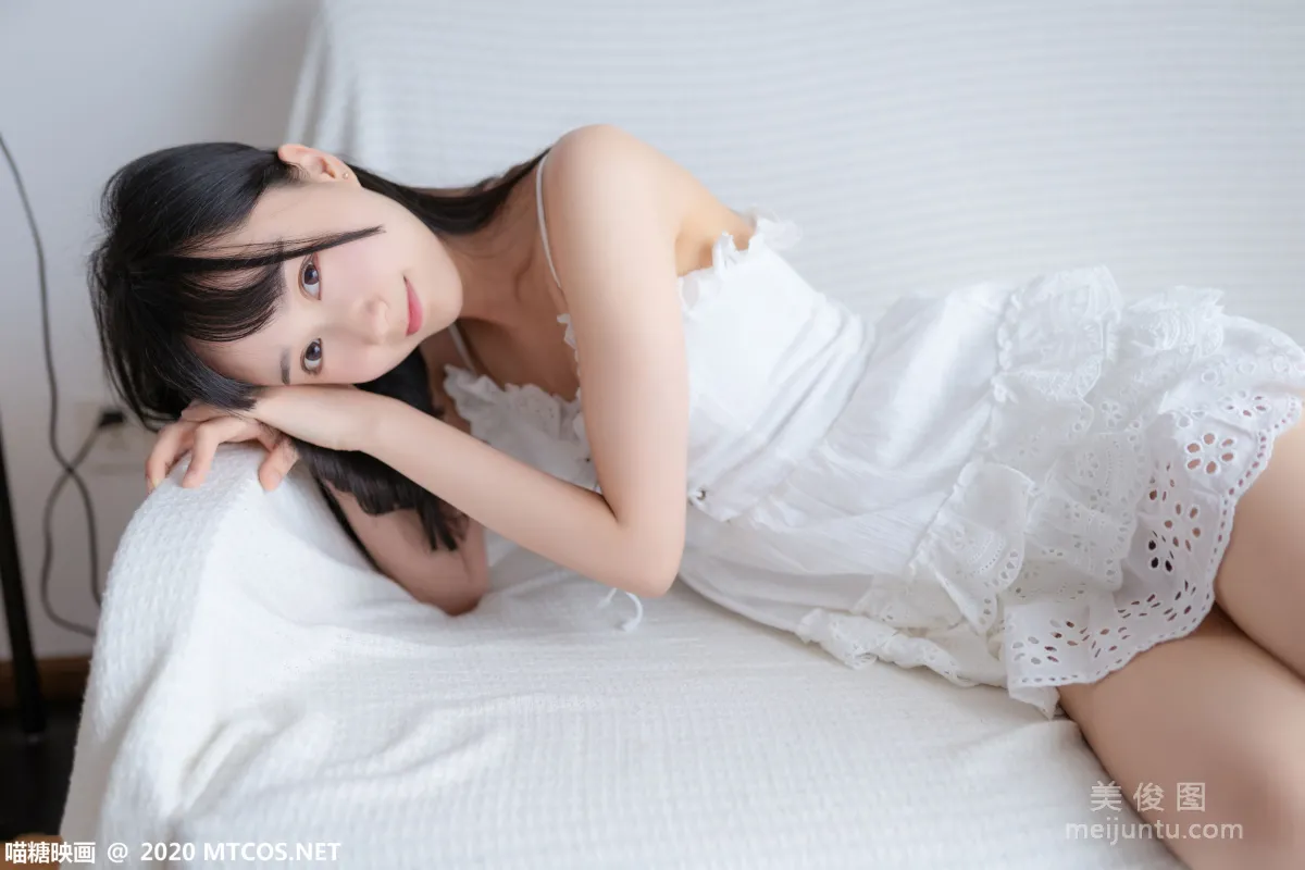 [喵糖映画] VOL.187 《白裙少女》 写真集30