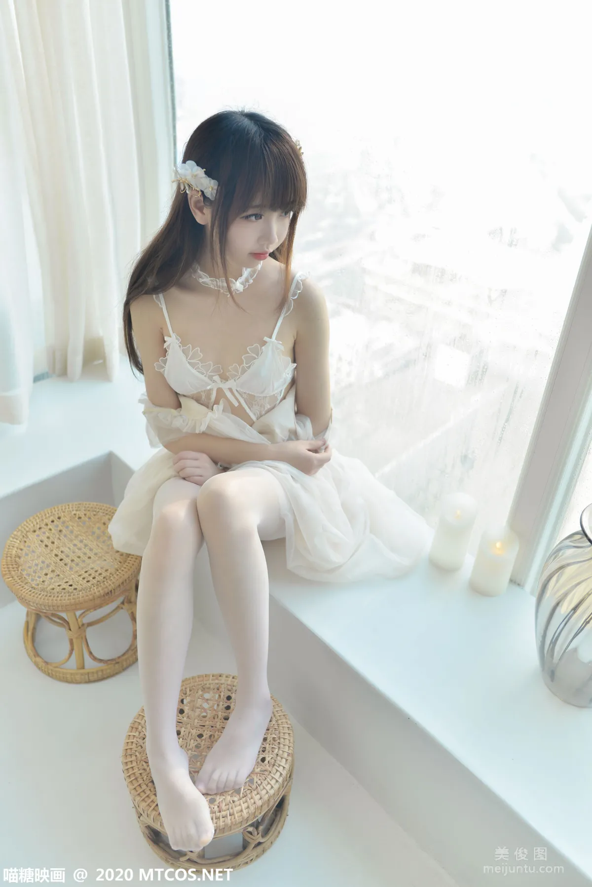 [喵糖映画] VOL.206 《吊带纱裙》 写真集10