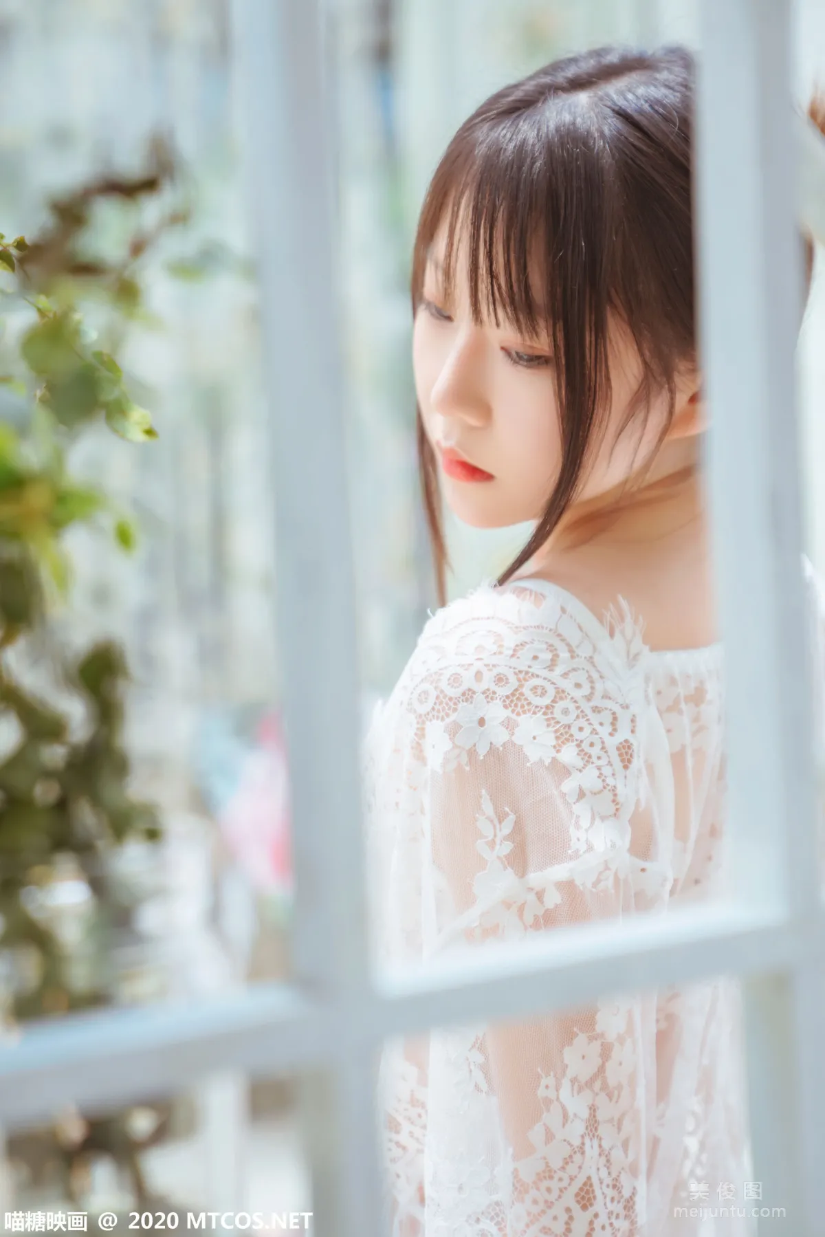 [喵糖映画] VOL.197 《白裙轻纱》 写真集9