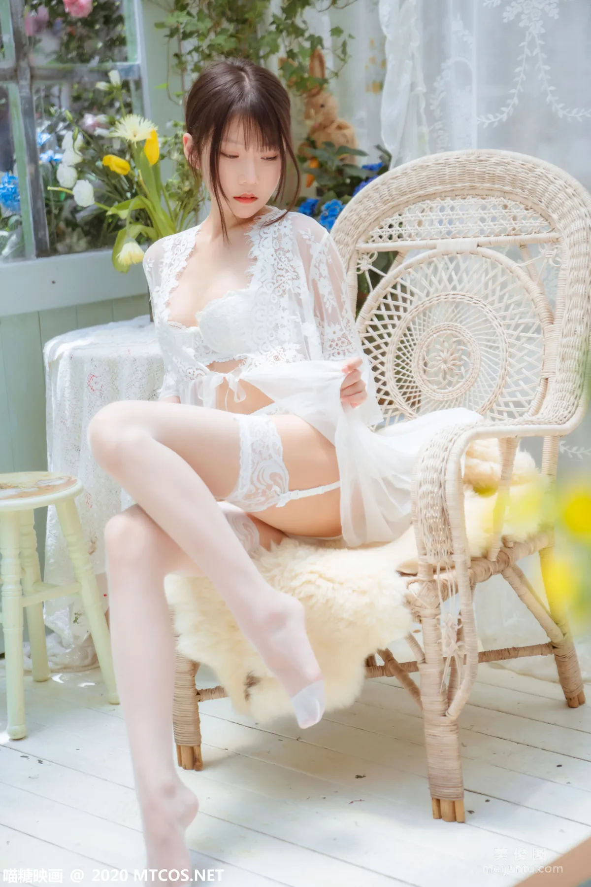 [喵糖映画] VOL.197 《白裙轻纱》 写真集32