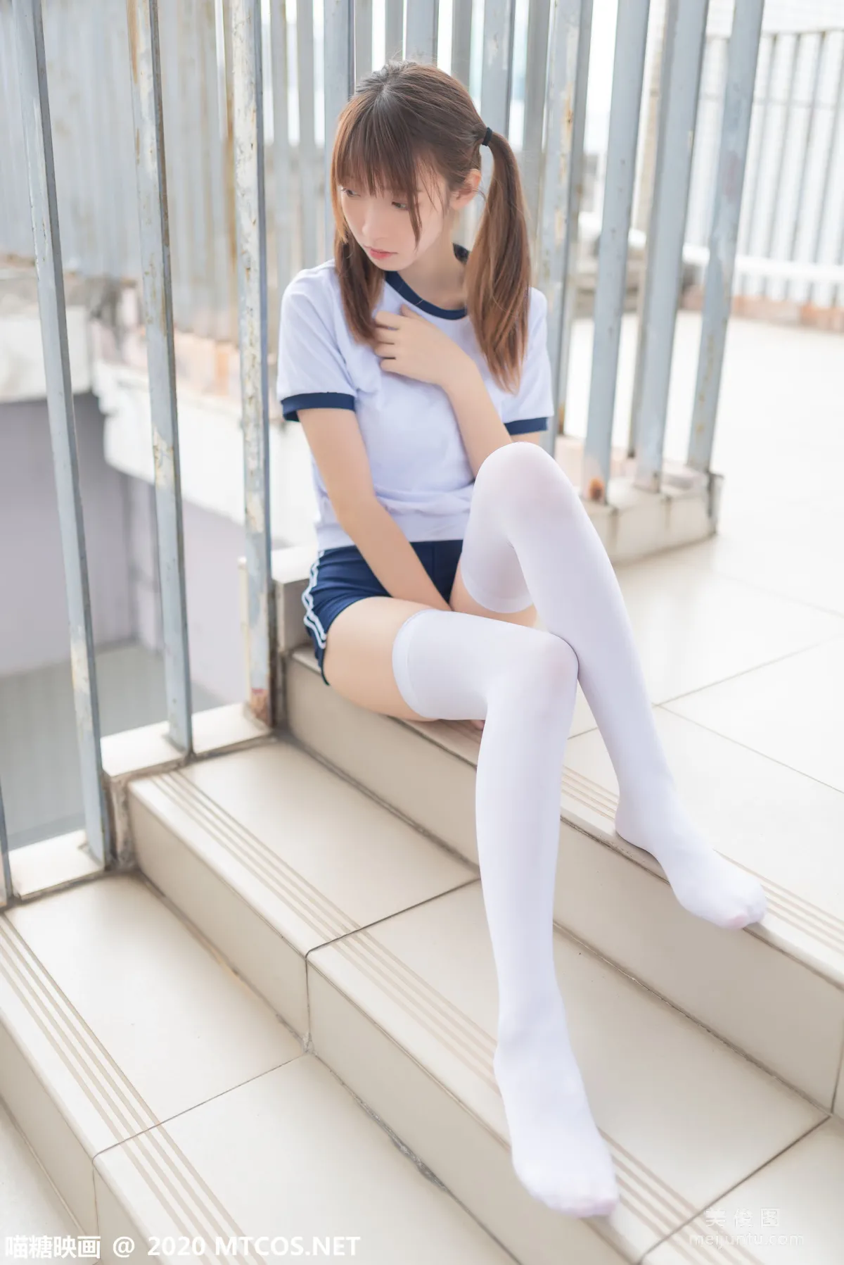 [喵糖映画] VOL.182 《白袜体操服》 写真集44