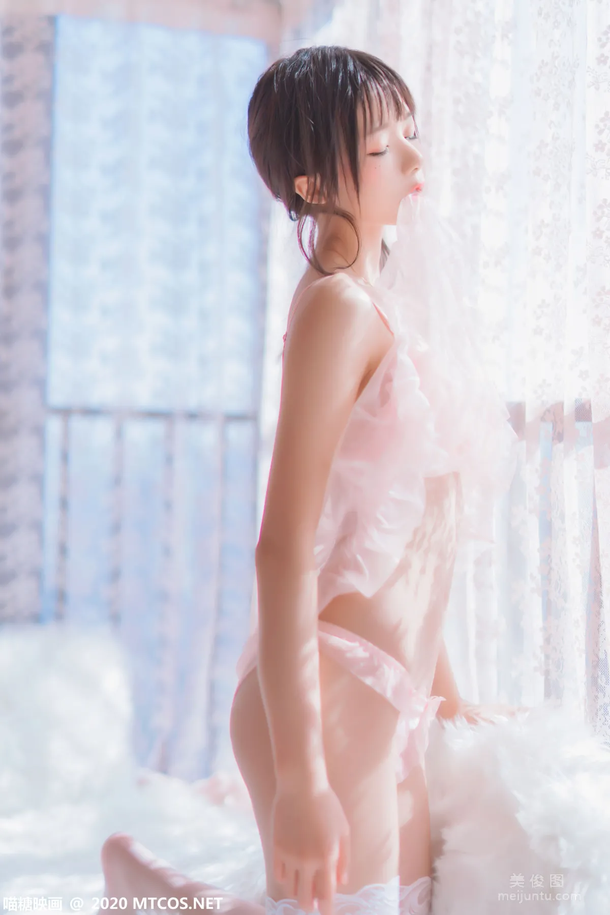 [喵糖映画] VOL.189 《粉系轻纱》 写真集15