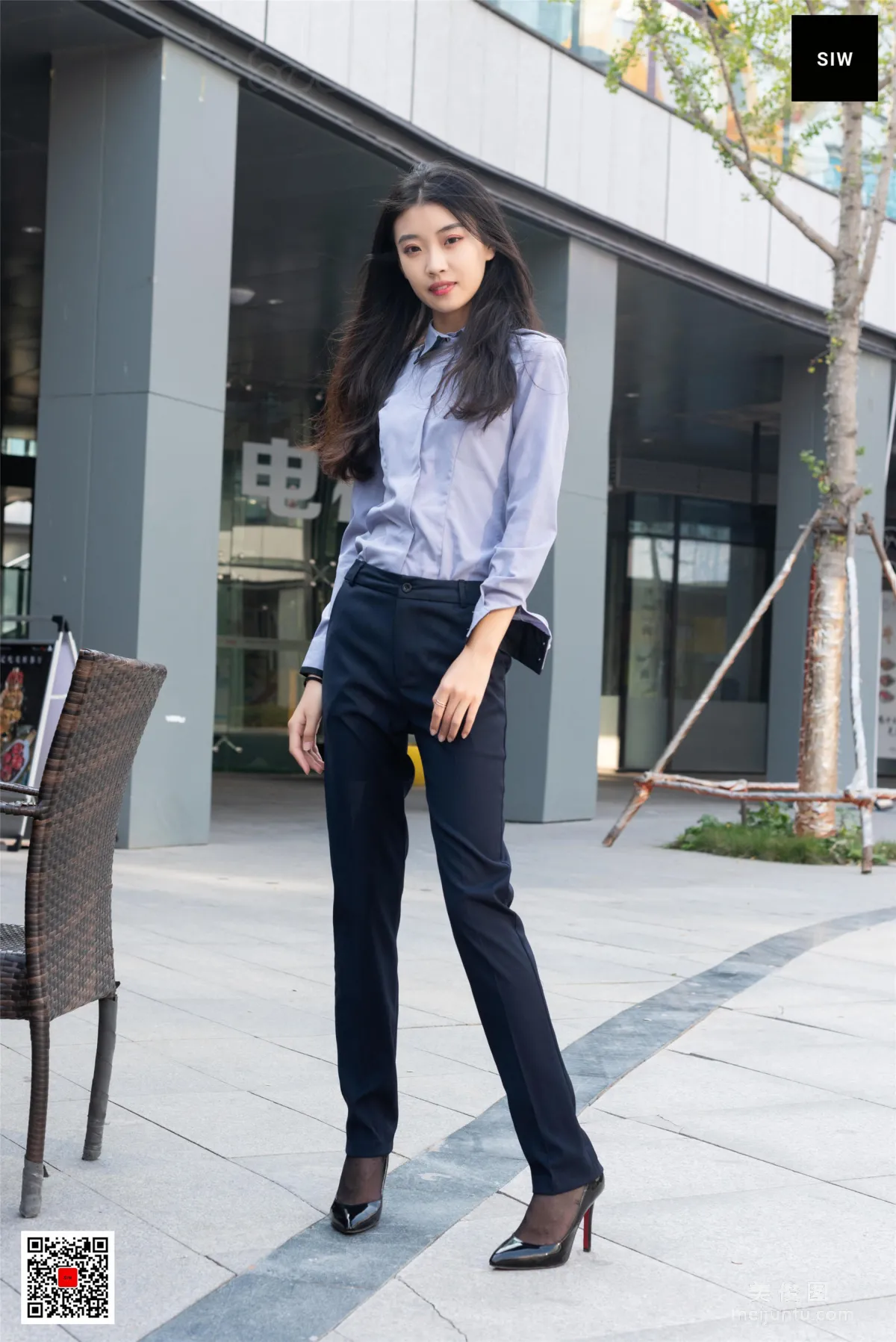 [斯文传媒SIW] 蓉儿 《女总裁职业白领制服衬衣长裤工装》 写真集9