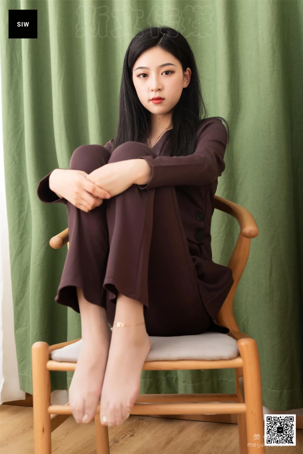[斯文传媒SIW] 小谈 《绛紫纯棉时尚修身九分裤套装》 写真集38