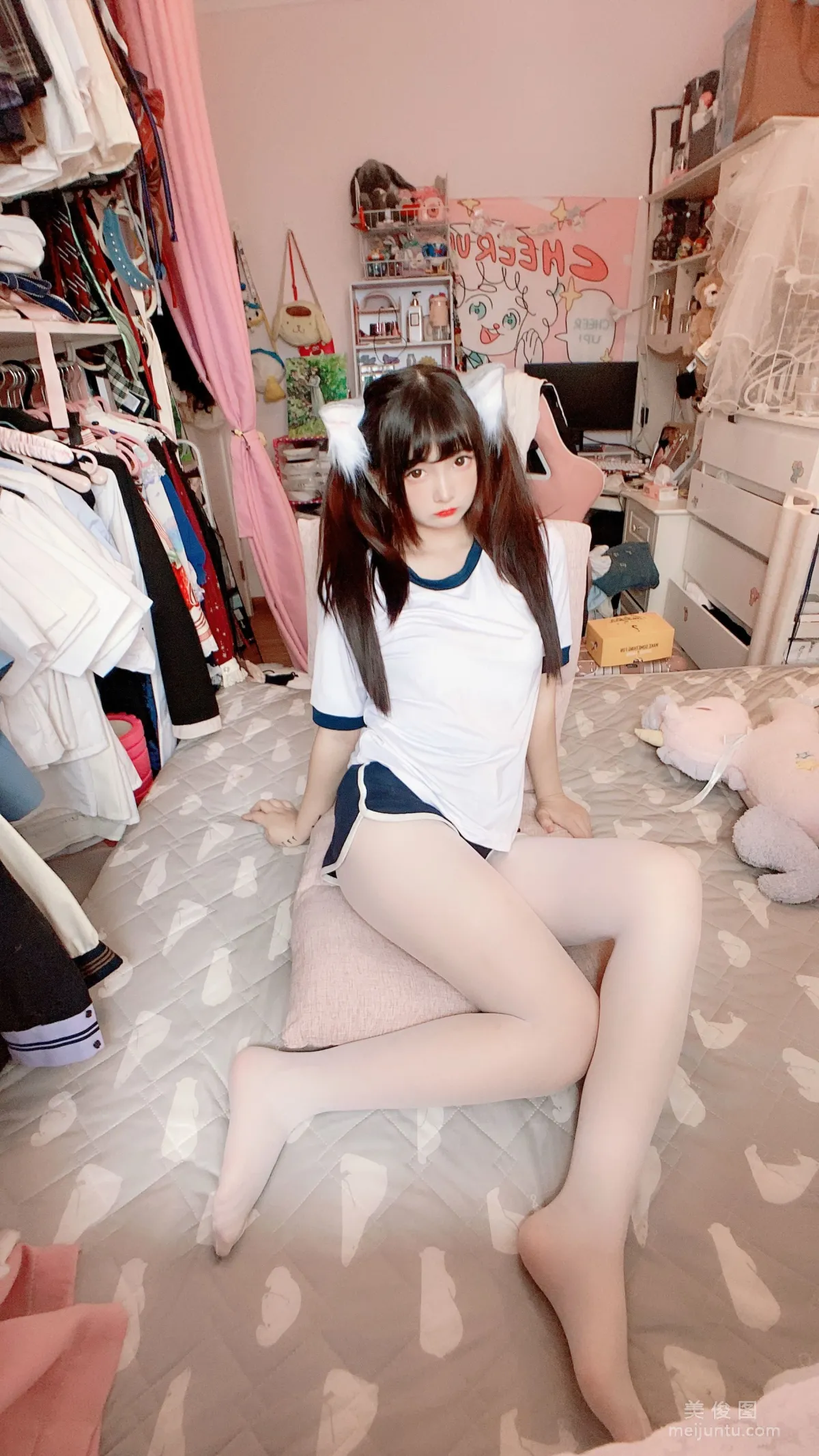 二次元美女古川kagura 《白絲體操運動服》 寫真集 19