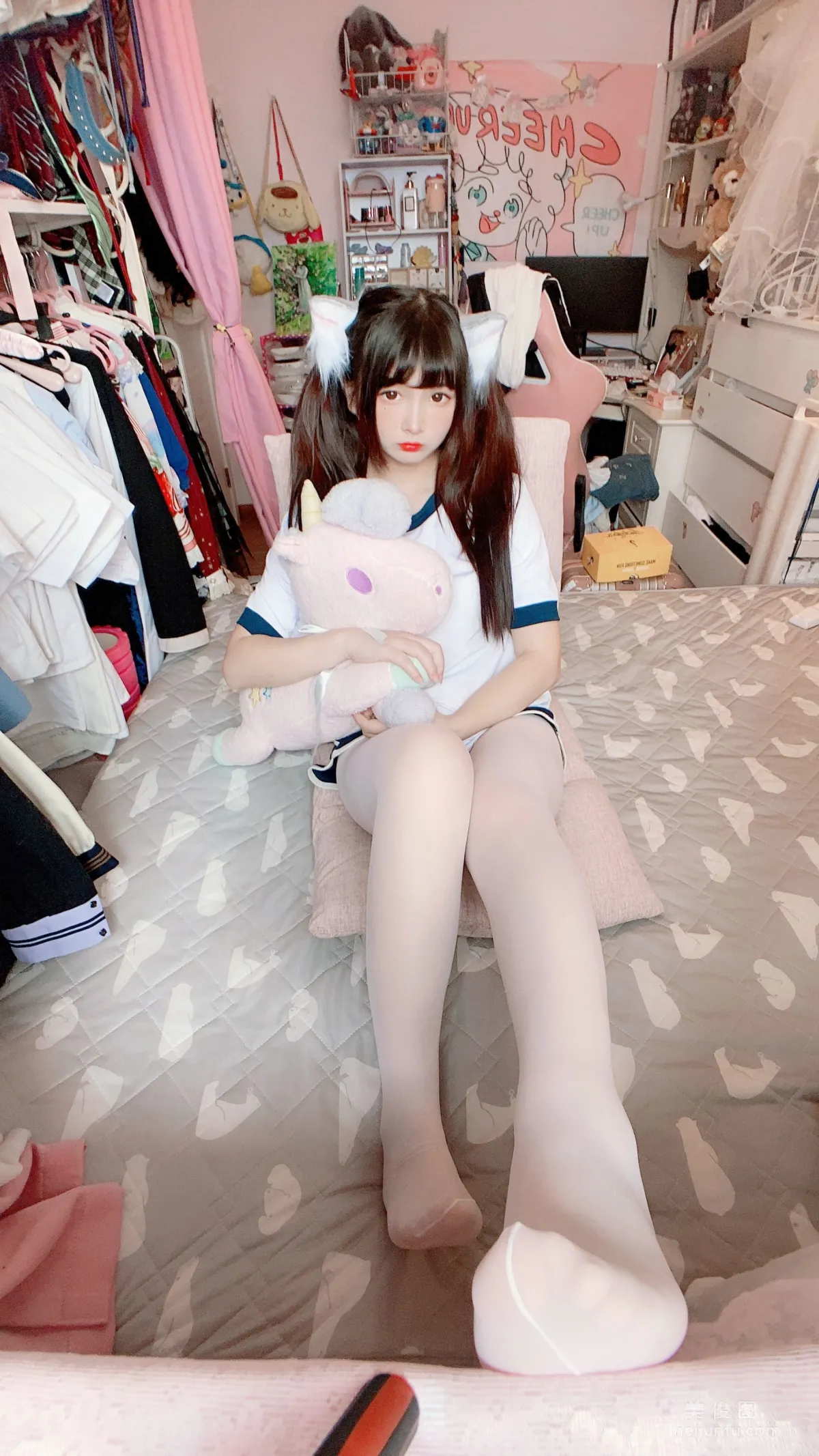 二次元美女古川kagura 《白絲體操運動服》 寫真集 23