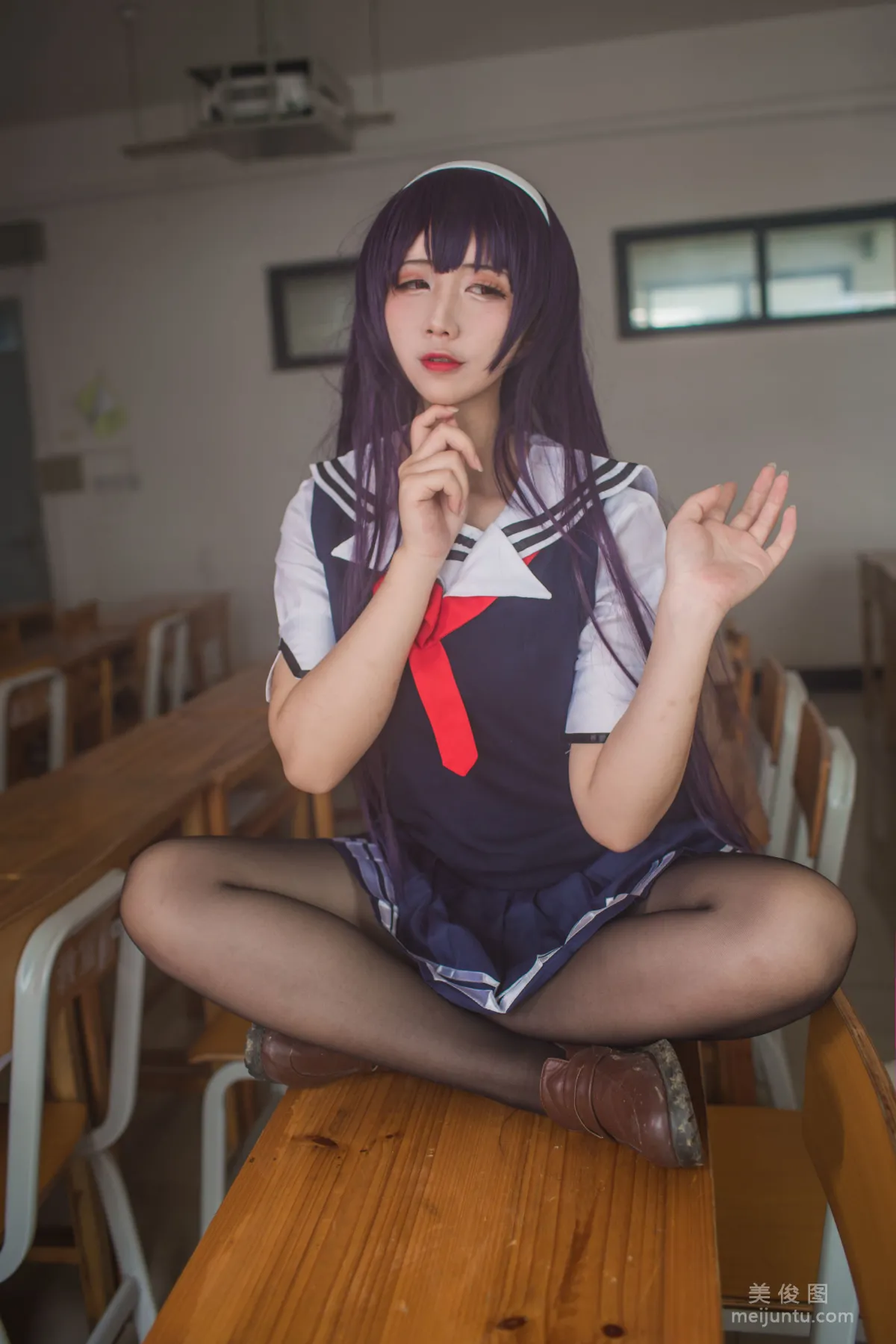 九曲Jean 《霞之丘詩羽夏季校服》 寫真集 31