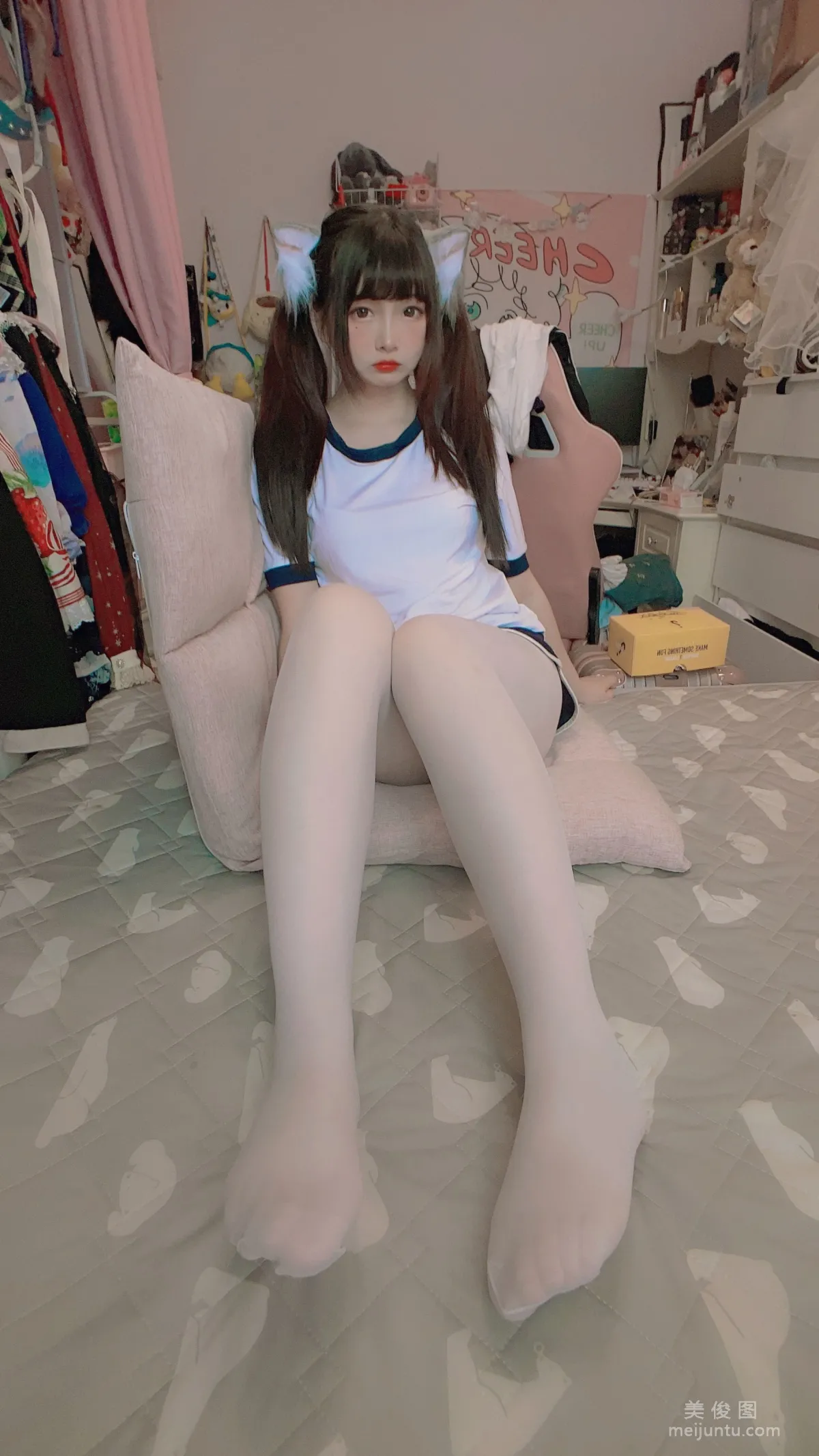 二次元美女古川kagura 《白絲體操運動服》 寫真集 28