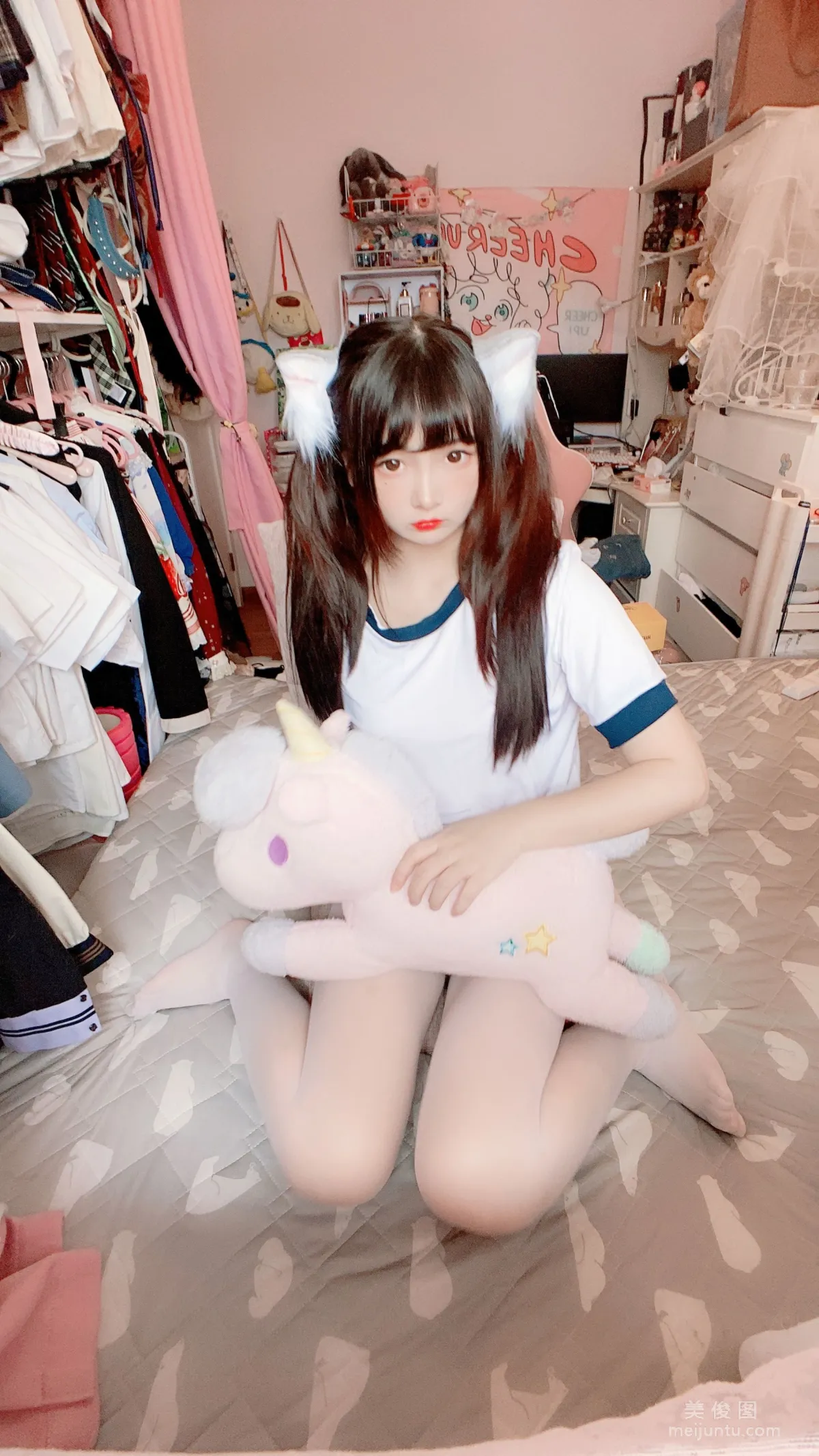 二次元美女古川kagura 《白絲體操運動服》 寫真集 22