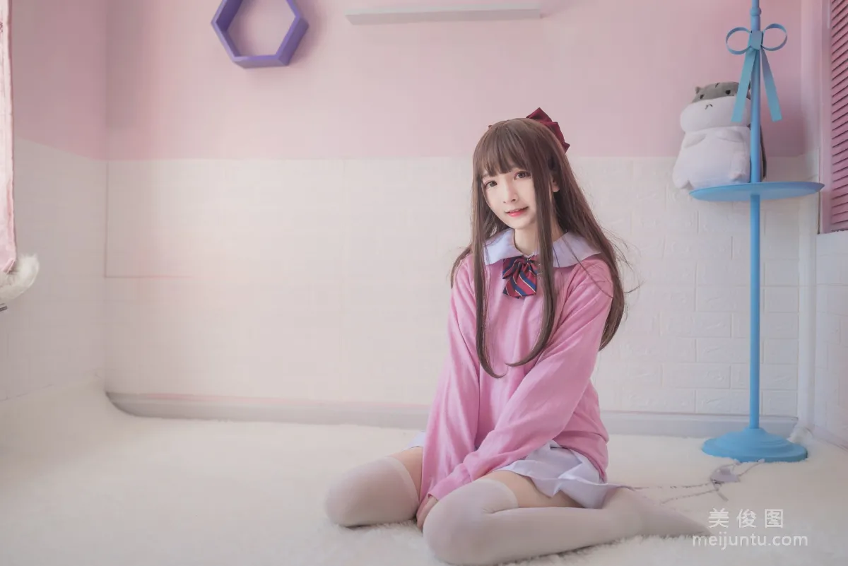二次元美女古川kagura 《粉色JK》 寫真集 5