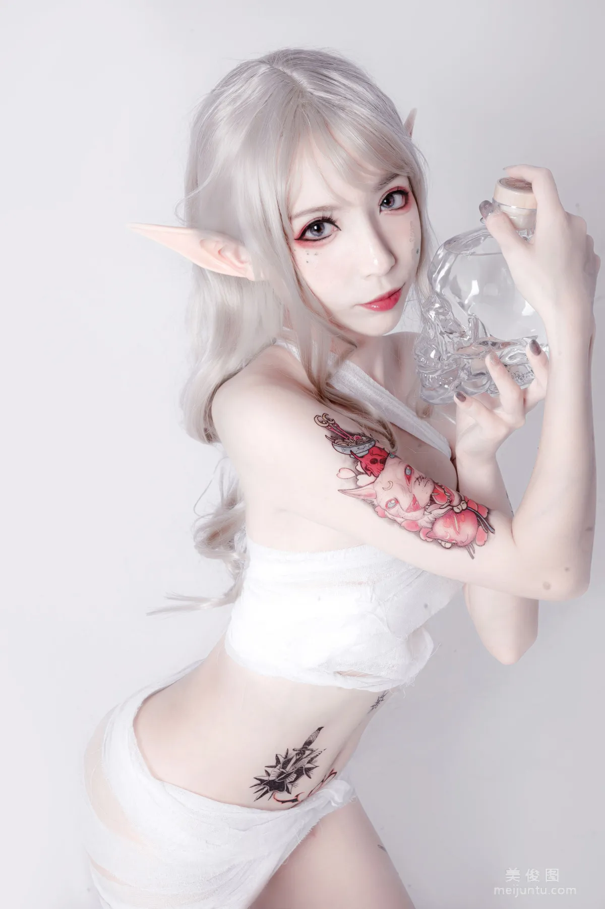 [COS福利] 動漫博主阮邑_Fairy 《綁帶和武士》 寫真集 21