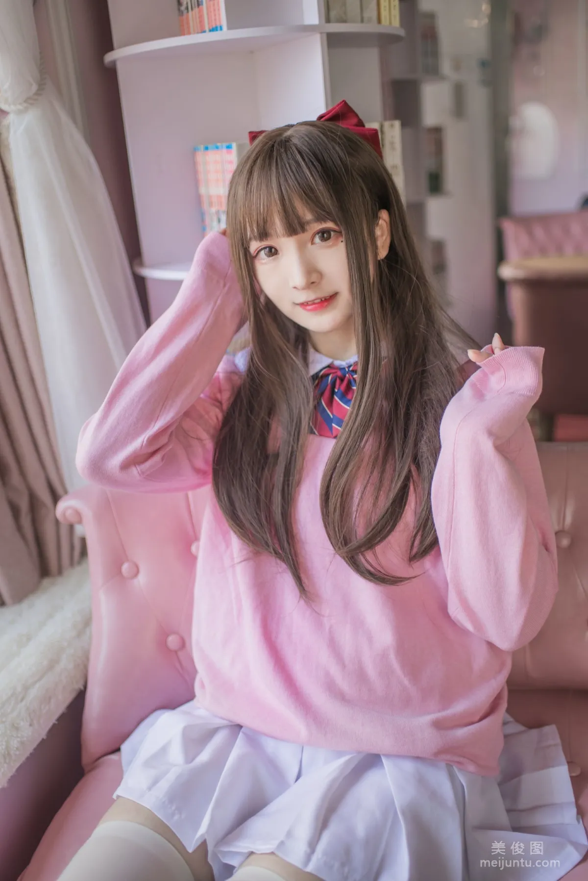 二次元美女古川kagura 《粉色JK》 寫真集 2