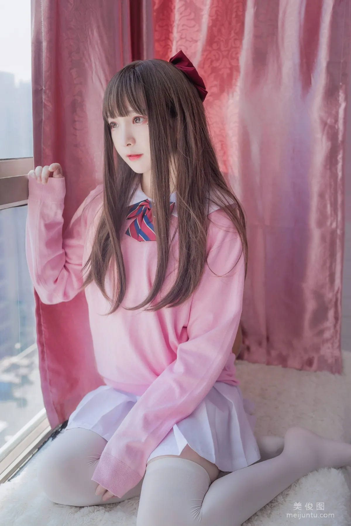 二次元美女古川kagura 《粉色JK》 寫真集 12