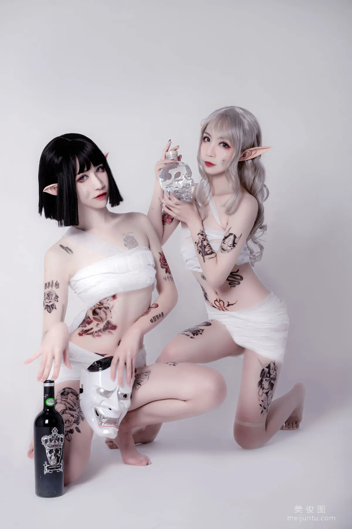 [COS福利] 動漫博主阮邑_Fairy 《綁帶和武士》 寫真集 1