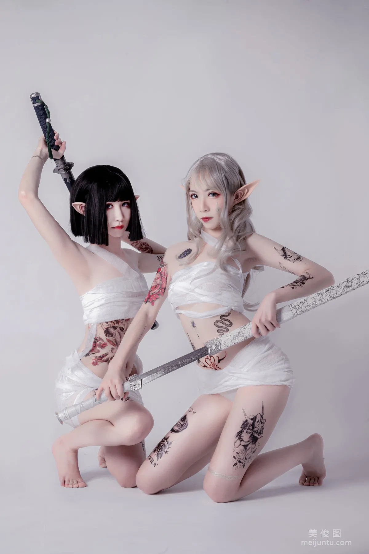 [COS福利] 動漫博主阮邑_Fairy 《綁帶和武士》 寫真集 22