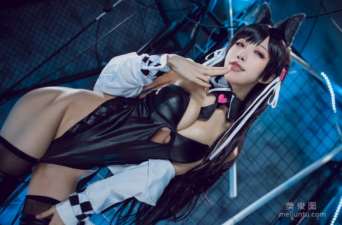 COS美女水淼aqua 《碧蓝航线 爱宕犬 同人机车》 写真集2